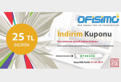 25 TL PROMOSYON KODU (Tüm ürünlerde geçerlidir.)