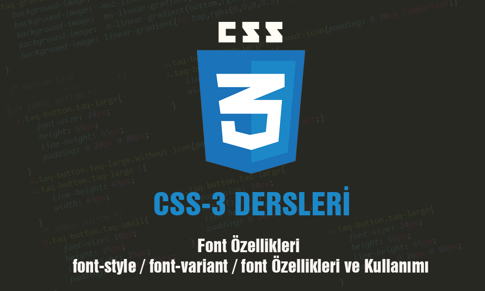 CSS  font-style Özellikleri ve Kullanımı.