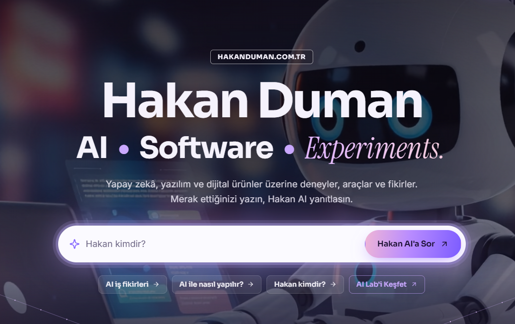 Hakanduman.com.tr Kişisel Web Sitesi Hakkında.