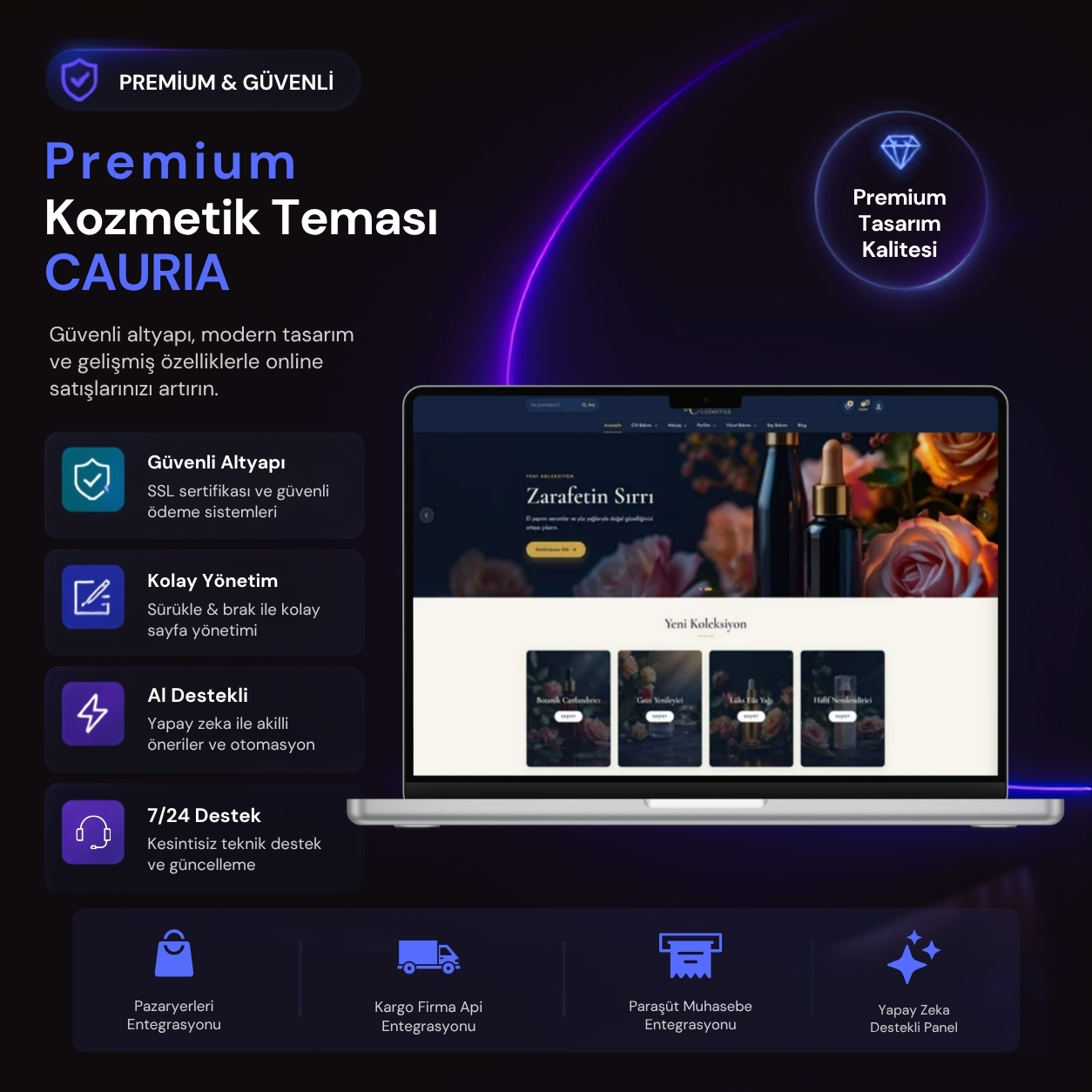 VogueStore E-Ticaret Şablonu Ana Görsel