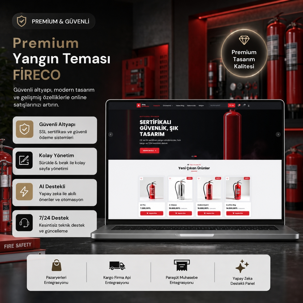 VogueStore E-Ticaret Şablonu Ana Görsel