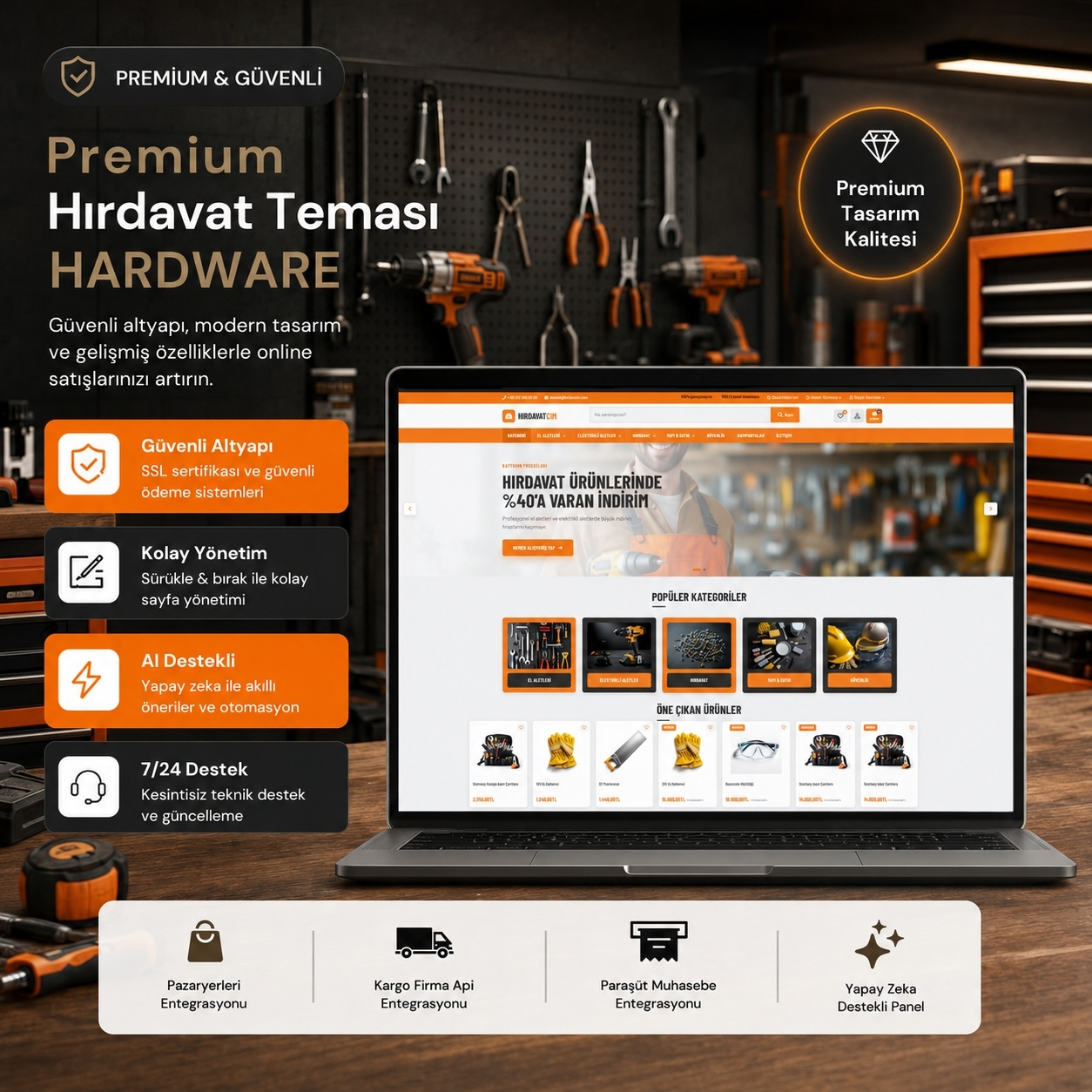VogueStore E-Ticaret Şablonu Ana Görsel