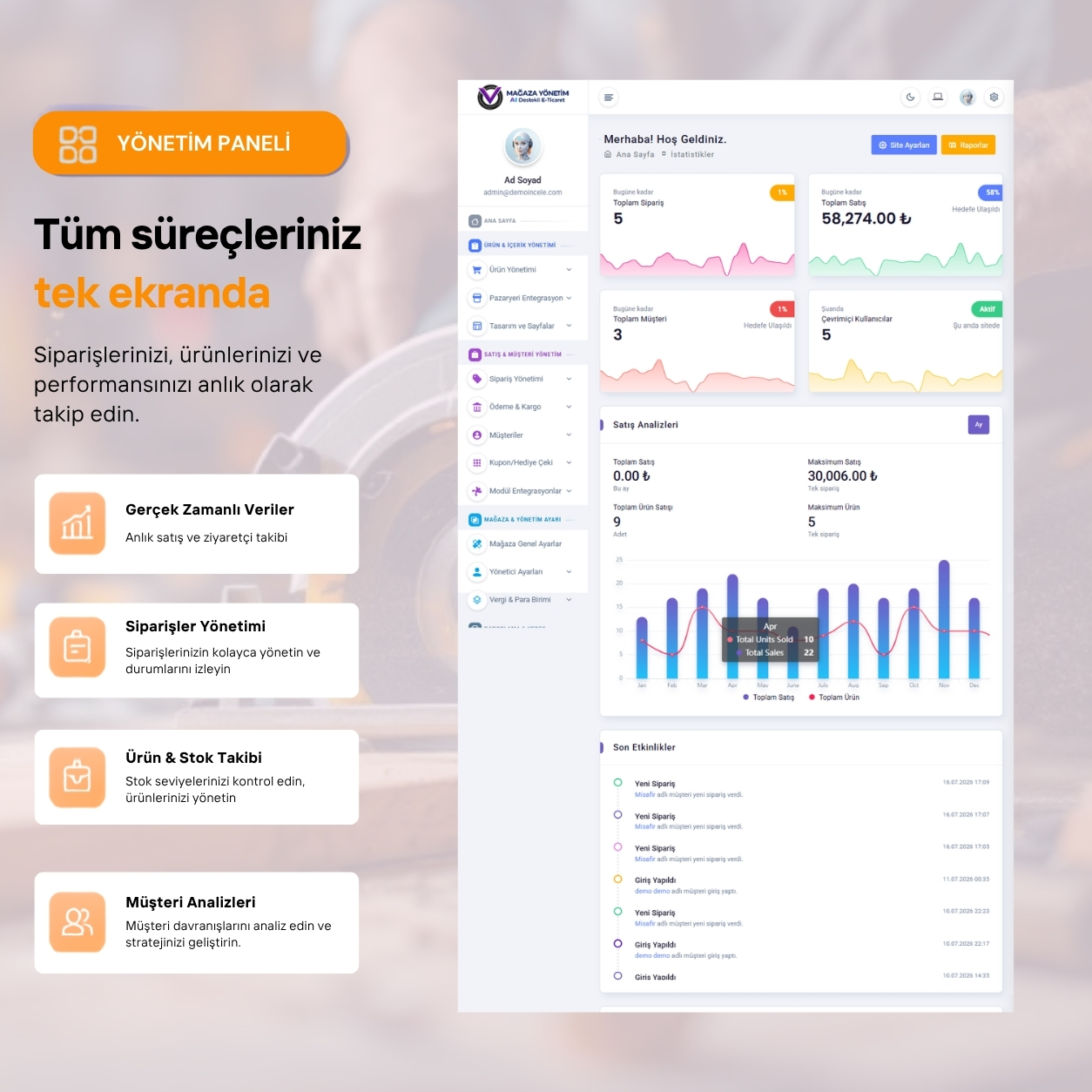 Anasayfa Editörü Mockup