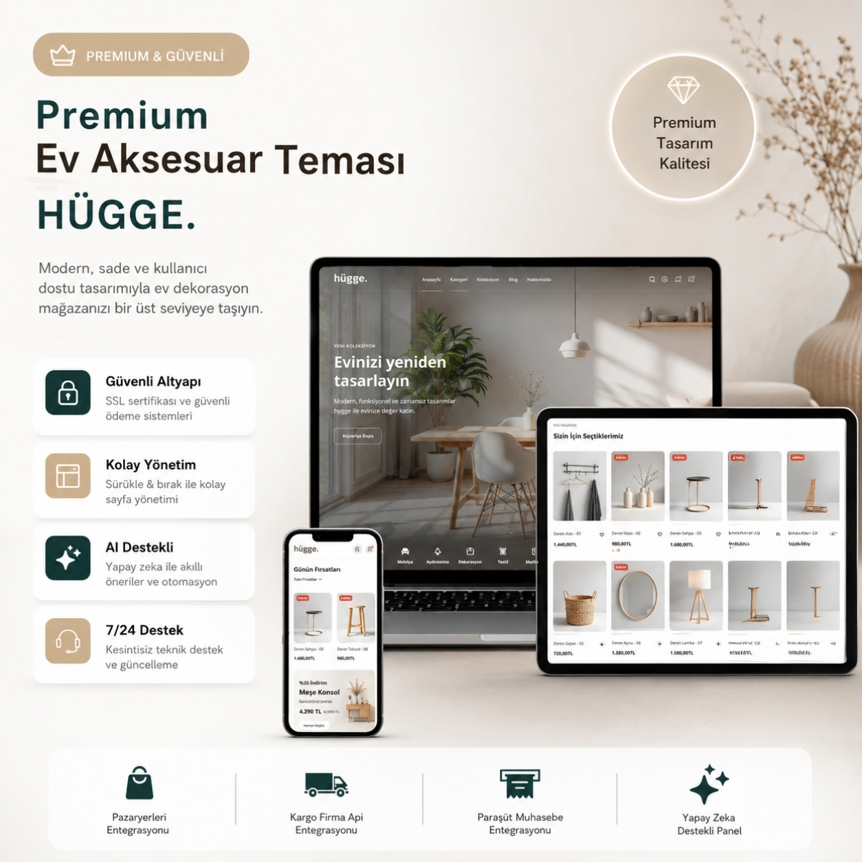 VogueStore E-Ticaret Şablonu Ana Görsel