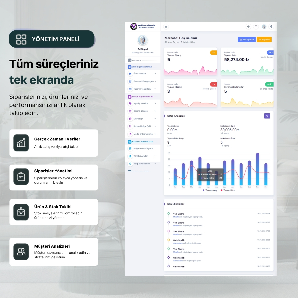 Anasayfa Editörü Mockup
