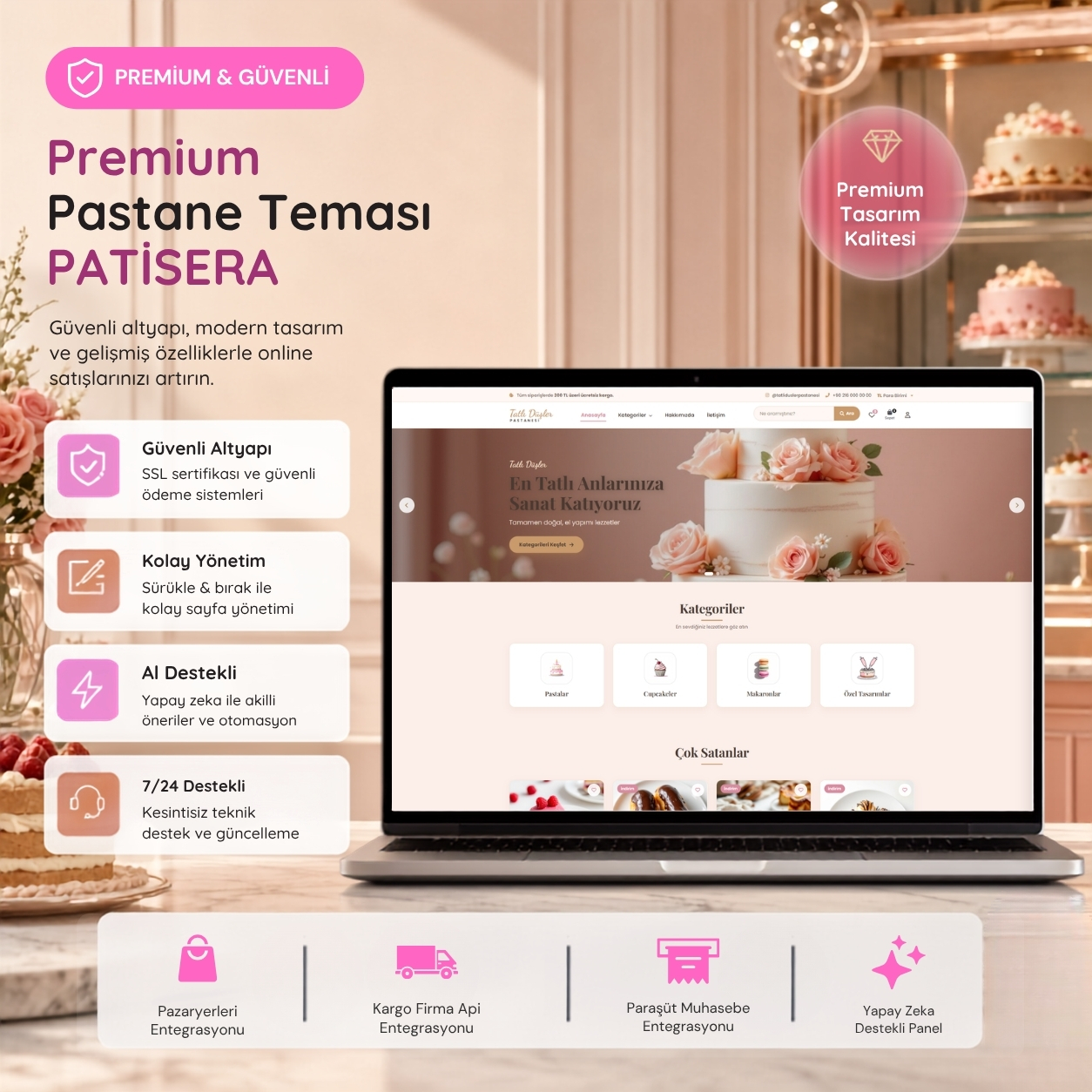 VogueStore E-Ticaret Şablonu Ana Görsel