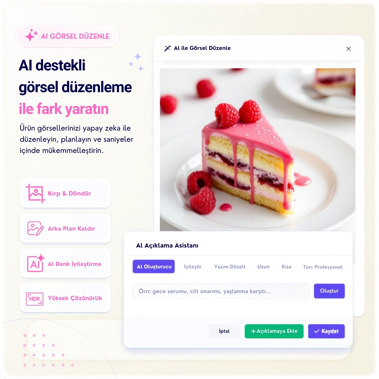 Yapay Zeka Otomasyon Paneli Mockup