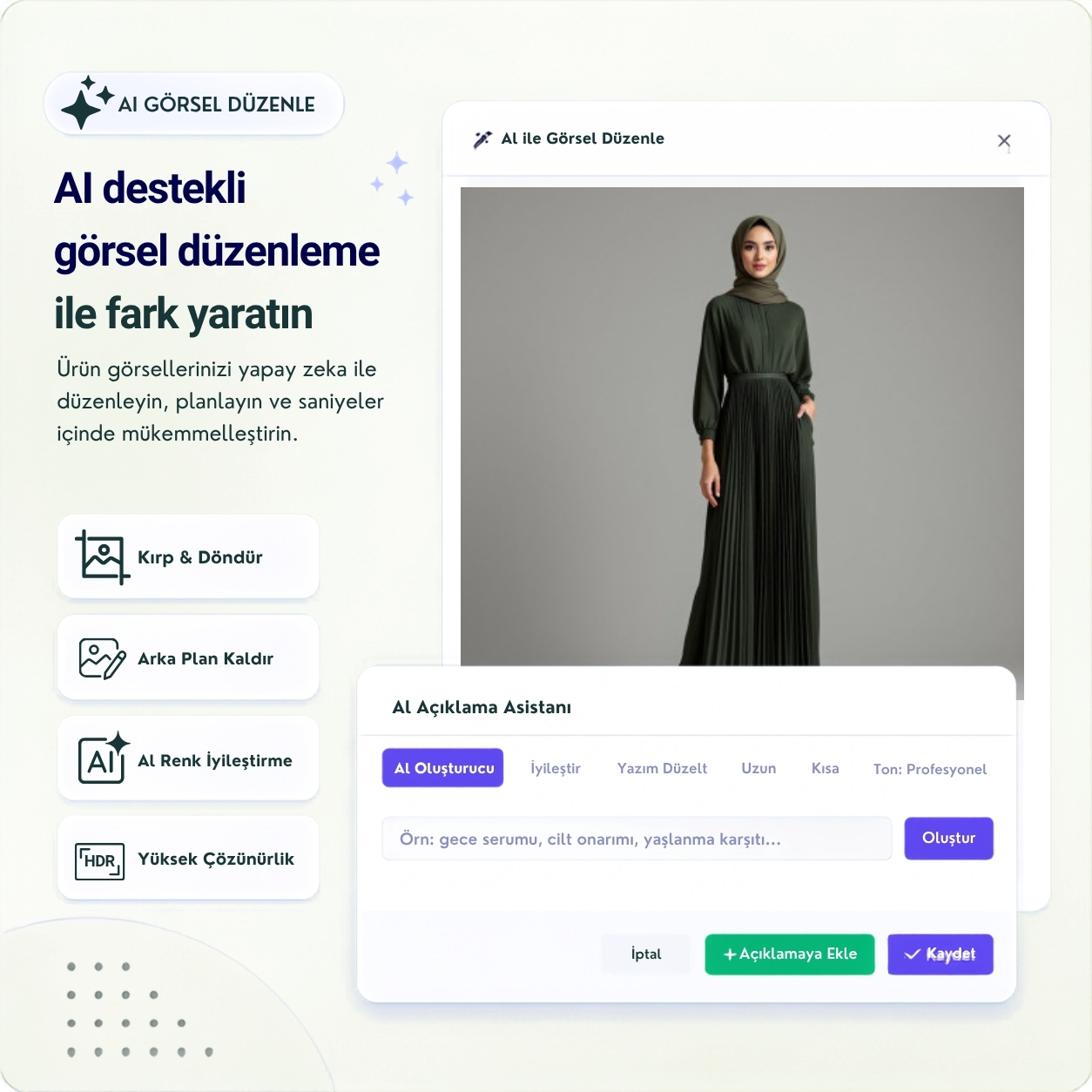 Yapay Zeka Otomasyon Paneli Mockup