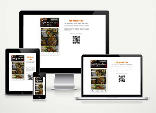 QR Restaurant Mobil Menü Web Paketi Two