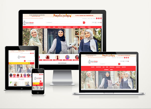 E-Ticaret Giyim Moda Web Paketi Hijab v5
