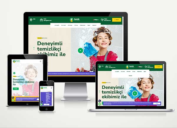 Temizlik Firma Web Sitesi Prem