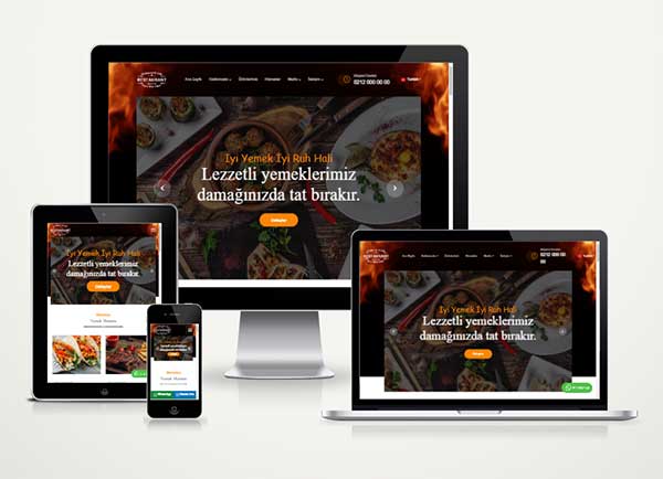 Restaurant Web Sitesi Paketi Ordinary