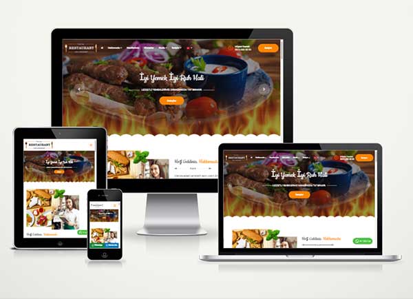 Cafe - Restaurant Web Sitesi Paketi Cook