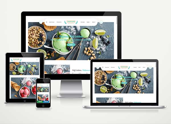 Pastane - Cafe Web Sitesi Paketi Patisse