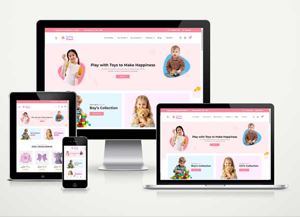 E-Ticaret Çocuk Giyim Web Paketi Baby P