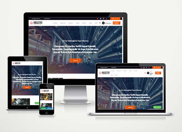 Endüstriyel Firma Web Site Paketi Sanay