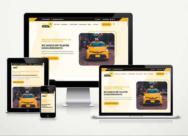 Taksi ve Servis Web Site Paketi Transpor