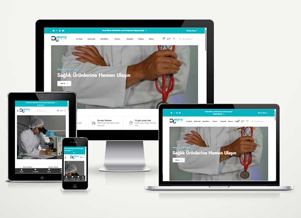 Medikal Sağlık E-ticaret Web Paketi Me