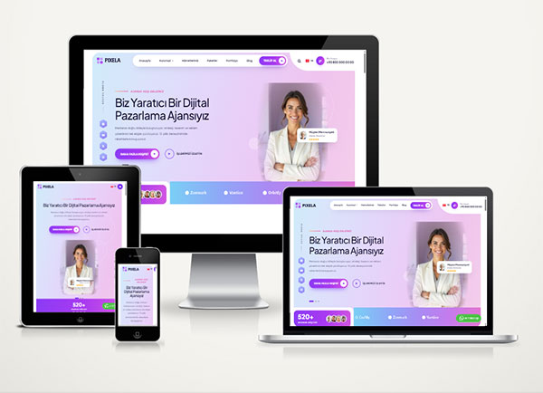 Dijital Pazarlama Ajansı Web Paketi PIXELA