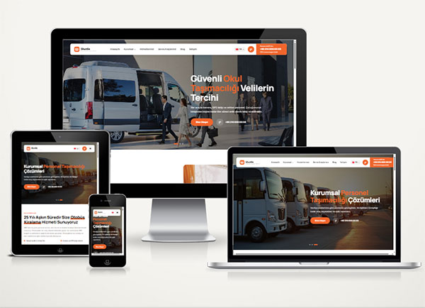 Personel ve Okul Servisi Web Site Paketi Shuttle