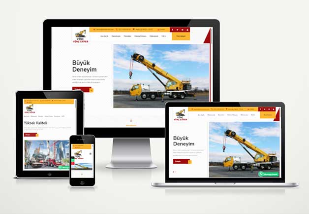 Vinç Firma Hazır Site Paketi Crane v5.0